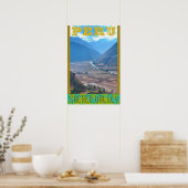 Peru Travel Poster - Incan Sacro Valley (Küche)
