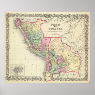 Peru und Bolivien Poster