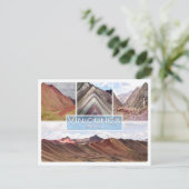 Peru - Vinicunca - Das Rote Tal - Postkarte (Stehend Vorderseite)