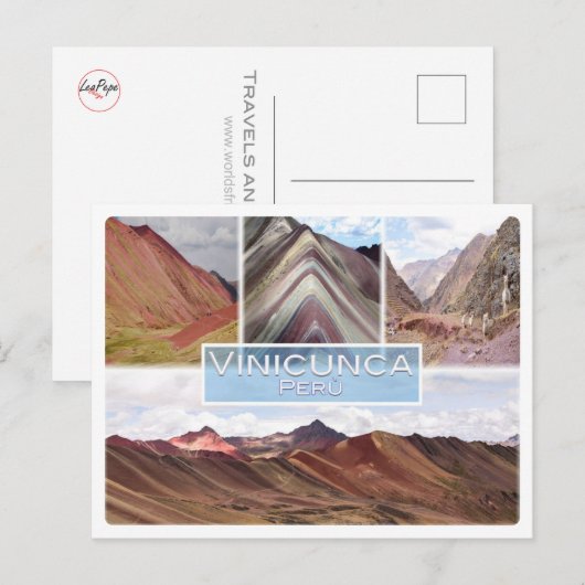 Peru - Vinicunca - Das Rote Tal - Postkarte (Vorne/Hinten)