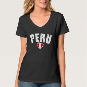 Peru Vintag Peru Flag 5 T-Shirt