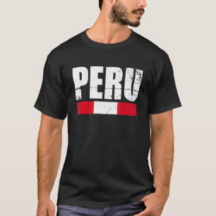 Peru Vintage Peruanische Flagge 3 T-Shirt