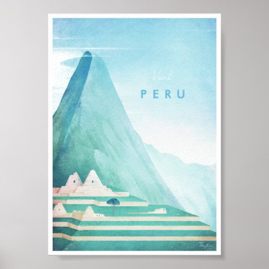Peru Vintage Travel Poster (Vorne)