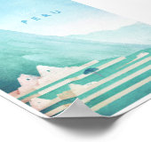 Peru Vintage Travel Poster (Ecke)