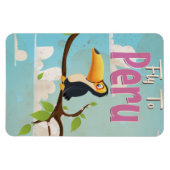 Peru Vintage Travel Poster Magnet (Horizontal)