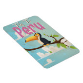 Peru Vintage Travel Poster Magnet (Rechte Seite)