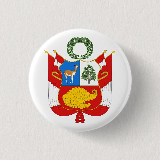 Peru-Wappen Knopf Button (Vorderseite)