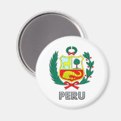 Peru-Wappen Magnet (Vorderseite/Rückseite)
