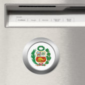 Perú-Wappen Magnet (In Situ (Geschirrspüler))