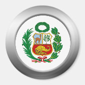 Perú-Wappen Magnet (Vorne)