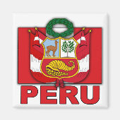 Peru-Wappen Magnet (Vorne)