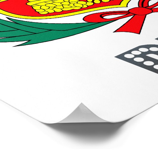 Peru-Wappen Poster (Ecke)