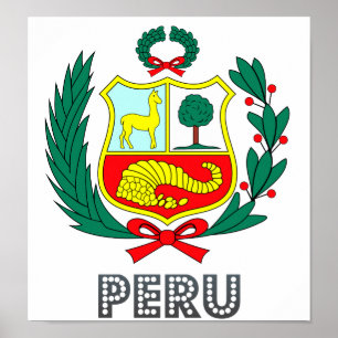 Peru-Wappen Poster