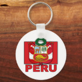 Peru-Wappen Schlüsselanhänger (Vorderseite)