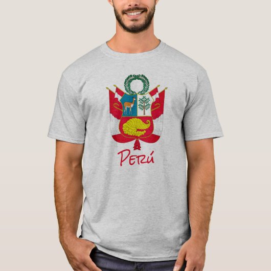 Peru-Wappen T-Shirt (Vorderseite)