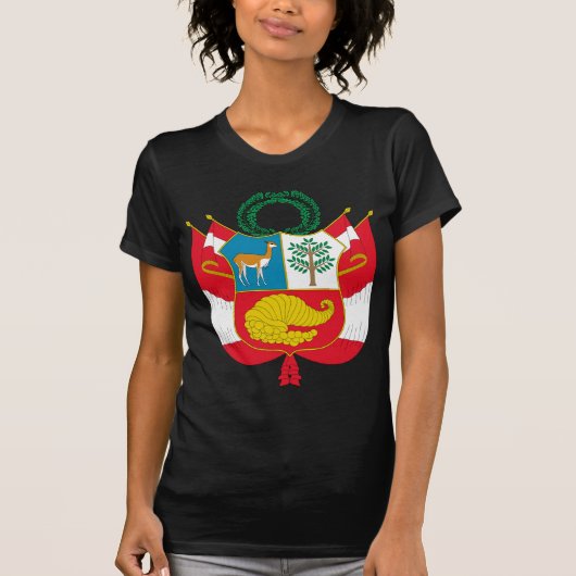 Peru-Wappen T-Shirt (Vorderseite)