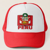 Peru-Wappen Truckerkappe (Vorderseite)