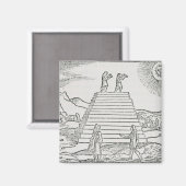 Peruaner, die die Sonne verehren Magnet (Vorderseite/Rückseite)