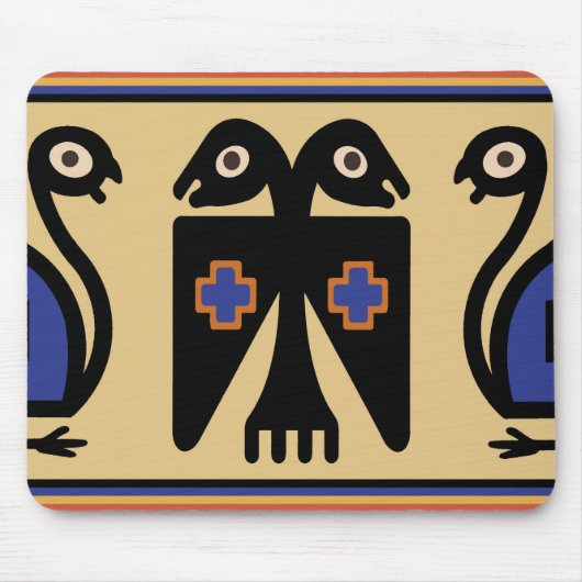 Peruaner Zwei-Kopf-Vogel Mousepad (Vorne)