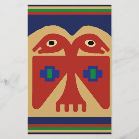 Peruaner zweiköpfiger Stammvogel Briefpapier (Vorderseite)