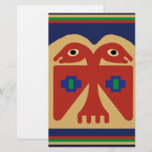 Peruaner zweiköpfiger Stammvogel Briefpapier (Vorne/Hinten)
