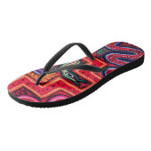 Peruanische Fabric Print Summer Sandal Flip Flops  Badesandalen (Schrägansicht)