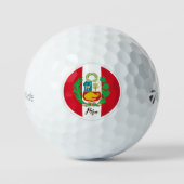 Peruanische Fahne Golf Balls, Peru Golfball (Vorderseite)