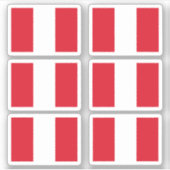 peruanische Flagge Aufkleber (Vorderseite)