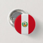 Peruanische Flagge, Flagge Perus Button (Vorne & Hinten)