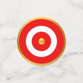 Peruanische Flagge & Golden Cornucopy Table Confet Konfetti (Klein Vorderseite)