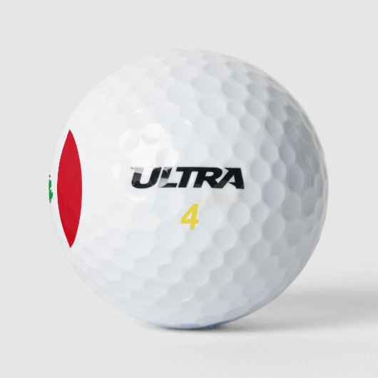 peruanische Flagge Golfball (Logo)