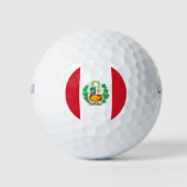 peruanische Flagge Golfball (Vorderseite)