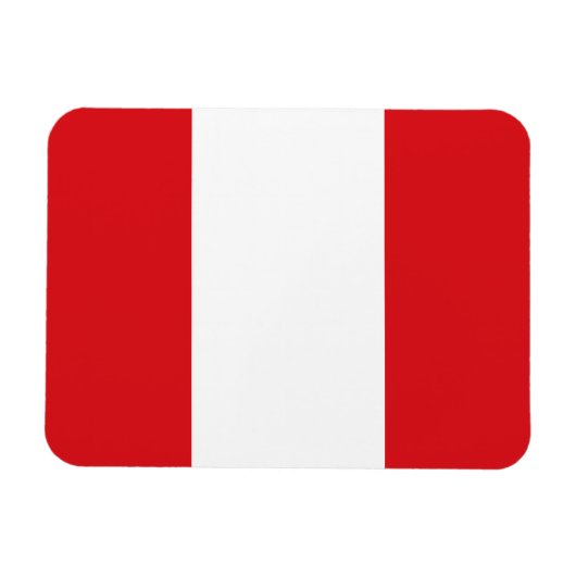Peruanische Flagge Magnet (Horizontal)