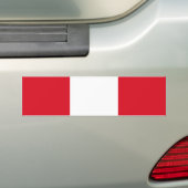 Peruanische Flagge (Peru) Autoaufkleber (Auf Auto)