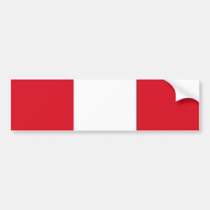 Peruanische Flagge (Peru) Autoaufkleber
