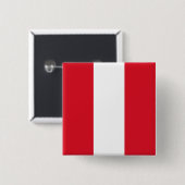 Peruanische Flagge (Peru) Button (Vorne & Hinten)