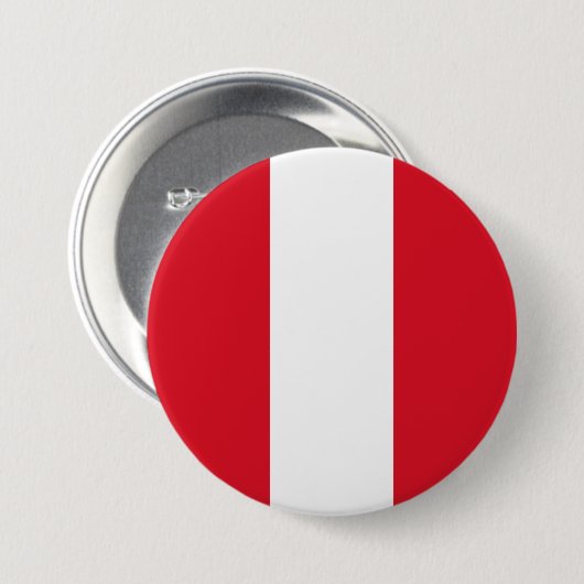 Peruanische Flagge (Peru) Button (Vorne & Hinten)