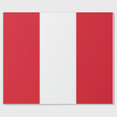 Peruanische Flagge (Peru) Geschenkpapier (Flach)