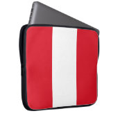 Peruanische Flagge (Peru) Laptopschutzhülle (Vorne Rechts)