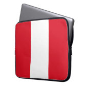 Peruanische Flagge (Peru) Laptopschutzhülle (Vorderseite Links)