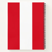 Peruanische Flagge (Peru) Notizblock (Rückseite)