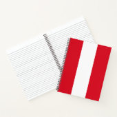 Peruanische Flagge (Peru) Notizblock (Innenseite)