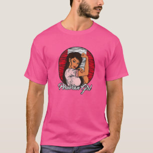 Peruanische Flagge Peru Peruanisches Mädchen T-Shirt