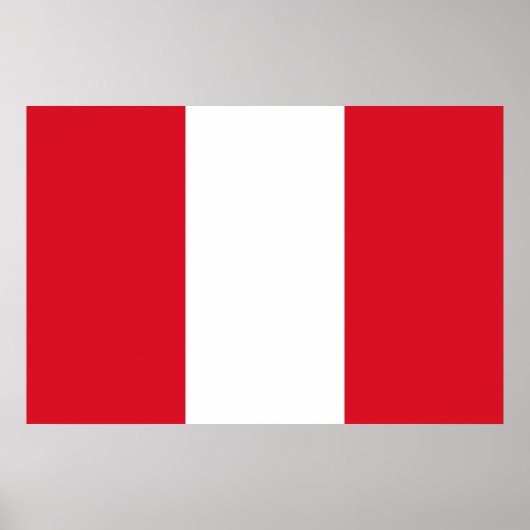 Peruanische Flagge (Peru) Poster (Vorne)
