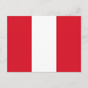 Peruanische Flagge (Peru) Postkarte