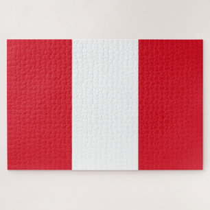 Peruanische Flagge (Peru) Puzzle