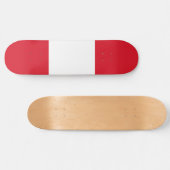Peruanische Flagge (Peru) Skateboard (Horizontal)