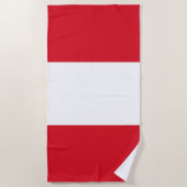 Peruanische Flagge (Peru) Strandtuch (Vorderseite)
