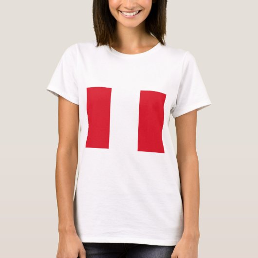 Peruanische Flagge (Peru) T-Shirt (Vorderseite)