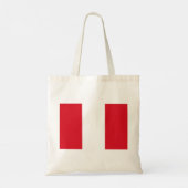 Peruanische Flagge (Peru) Tragetasche (Rückseite)